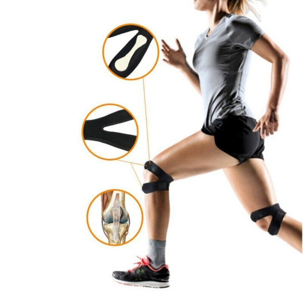 2x Knee Brace Support Patella Stabilizer Wrap Strap Arthritis Tendon Pain Relief