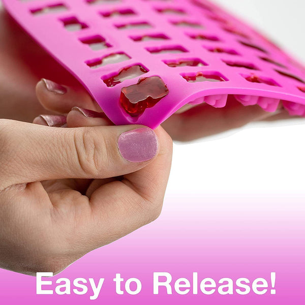53 Cavity Silicone Gummy Bear Mold Candy Chocolate Jelly Ice Moulds Bakeware AU - Lets Party