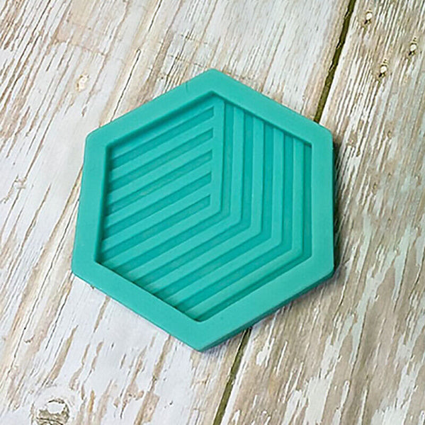 Silicone Coaster Mat Storage Holder Set Resin Casting Mold Epoxy DIY Mould Craft