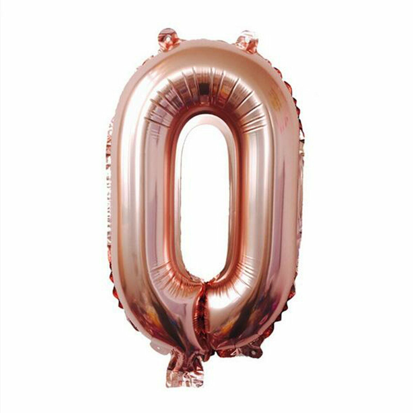 100cm Rose Gold Foil Retro Balloon Number Helium Jumbo Balloons Wedding Party