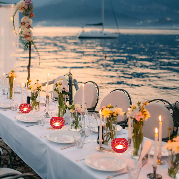 2PCS Candle Holder Tea Mould Candelabra Candlestick Resin Mold Party Home Decor