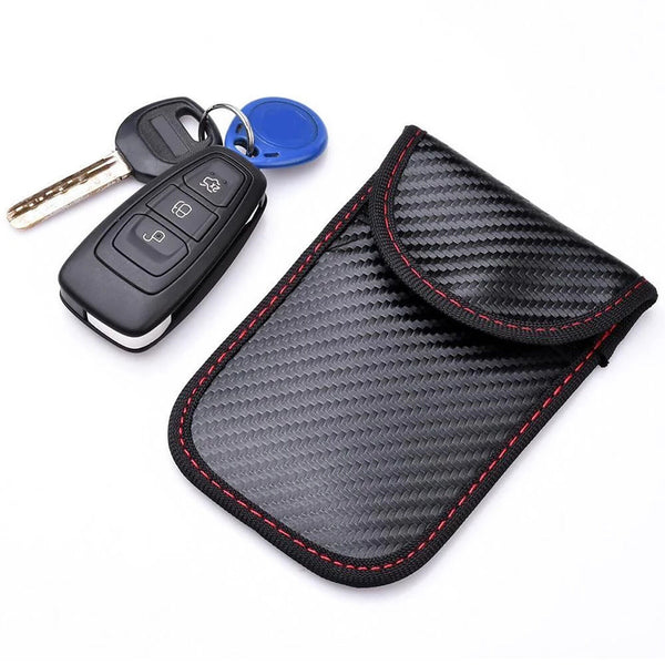 2X Car Key Signal Blocker Case Faraday Cage Fob Pouch Keyless RFID Blocking Bag