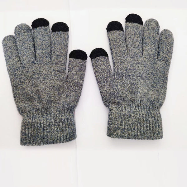1/2pairs Women Men Warm Touch Screen Soft Wool Winter Gloves Warmer Mobile Phone