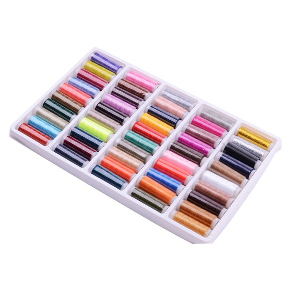 50 Colors Roll Polyester Sewing Thread Boxes Kit Set For Home DIY Sewing Machine