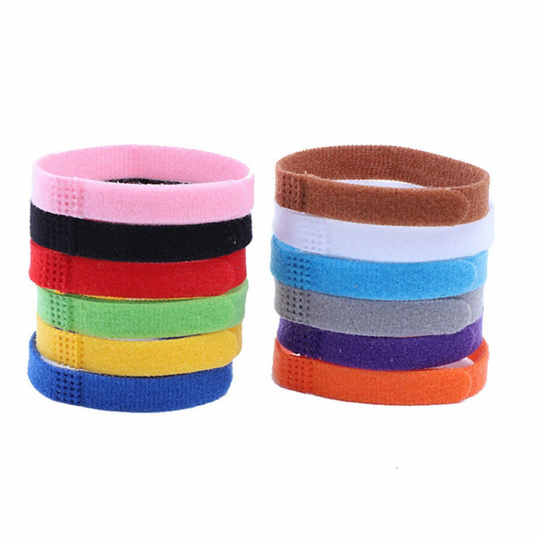 12 Colours Whelping ID Collar Bands Pet Puppy Kitten Identification Collar Tags