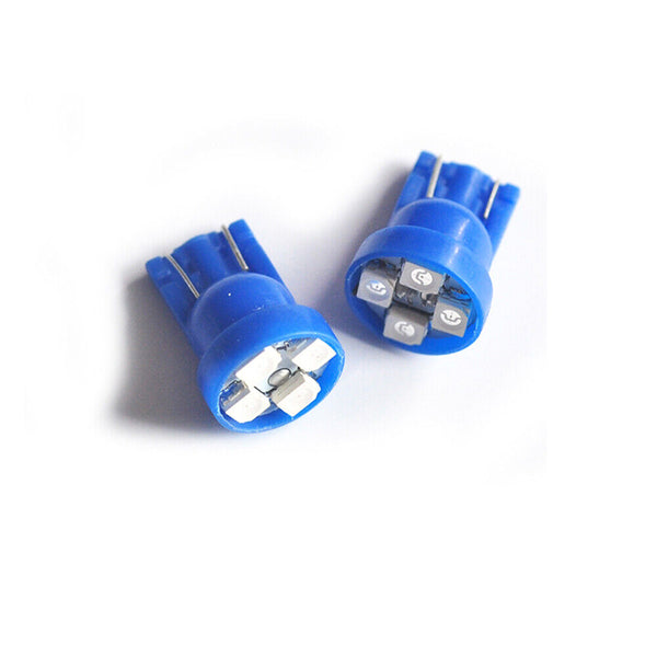 10x Blue T10 168 4SMD Car Dashboard LED Light Bulb Gauge Cluster Speedometer AU