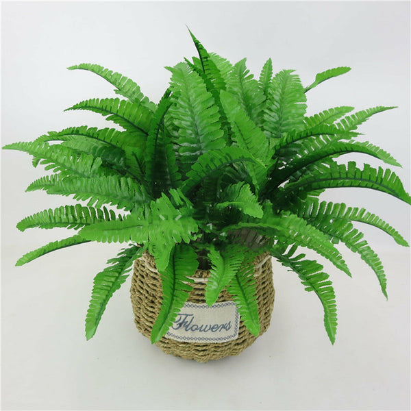 1/5/10 Bunch 43cm Artificial Persian Leaves Fern Grass Green Plant Garden Decor