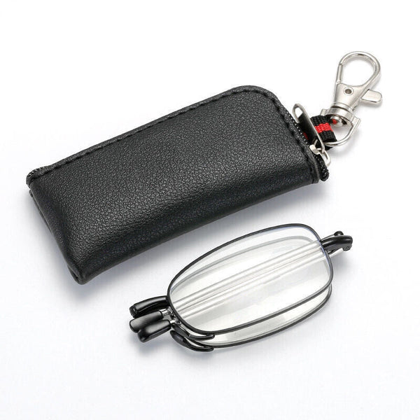 Universal Folding Reading Glasses Magnify Presbyopic Case Unisex 1.5 2 2.5 AU