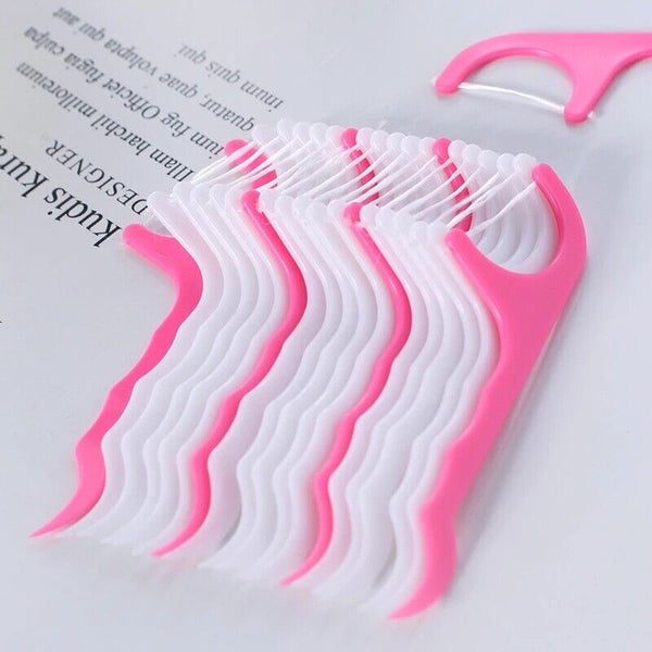 100pcs Floss Picks Dental Teeth Heathy Toothpicks Stick Care Tooth Clean Oral AU