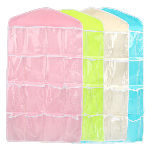 Pocket Shoe Holder Bag Organiser Over Door Hanging Shelf Rack Storage Hook