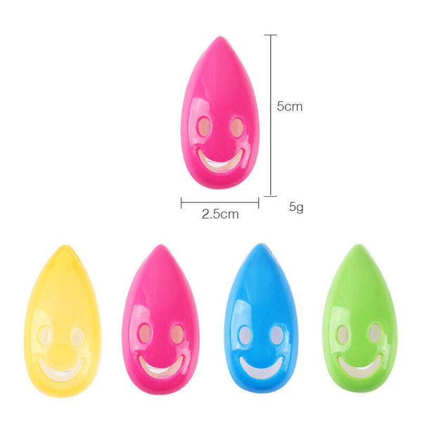 4PCS Toothbrush Cover Rack Holder Gripping Smile Face Suction Stand Mount Wall