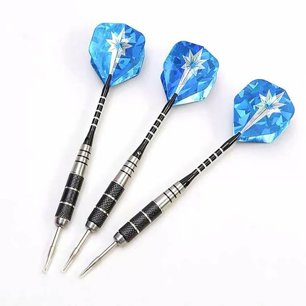3PCS/Set 24g Professional Stainless Steel Tip Darts Aluminum Barrel 163mm Blue