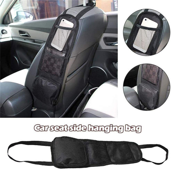 1/2x Car Seat Side Hanging Bag Phone Holder Net Storage Organizer Mesh Pocket AU