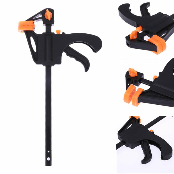 4 Pcs Woodworking Clip Bar Clamp F-tyle Grip Quick Ratchet Release Squeeze Tools