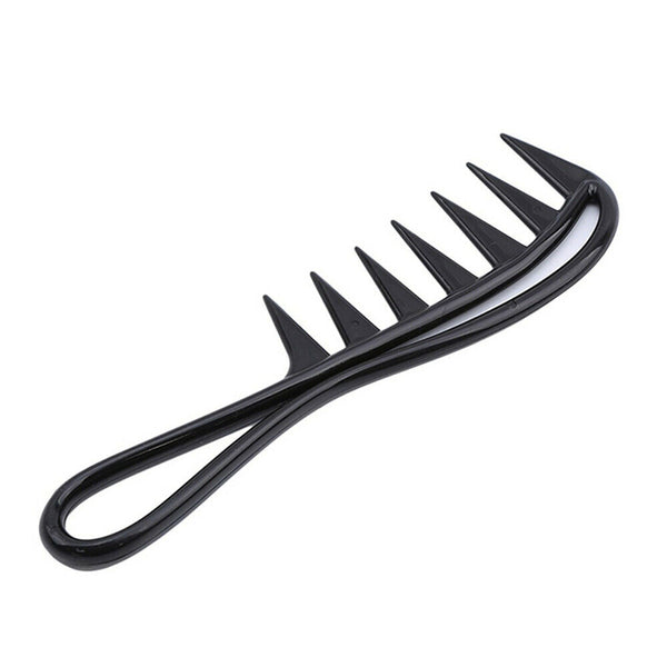Wide Tooth Shark Hair Comb Detangler Curly Hair Hairdressing Massage Hair Brush - Lets Party