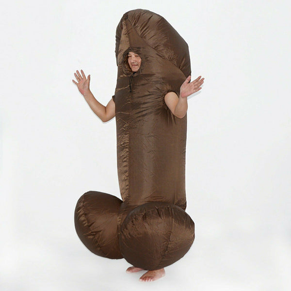 Adult Inflatable Penis Costume Willy Hen Fancy Dress Stag Night Outfit Decor Fun - Lets Party