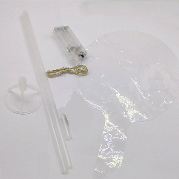 2/5/10x LED Lights With Clear Bubble Balloons Set Or Only Bobo Balloon Party  - Lets Party