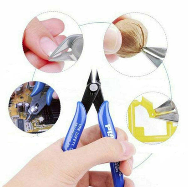 2 Flush Side Cutter Precision Shear Wire Snips Pliers Tool Diagonal Mini Cutters - Lets Party