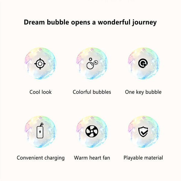 36 Holes Bubble Blue Gun Automatic Bazooka Soap Water Bubble Machine Outdoor Party - Lets Party
