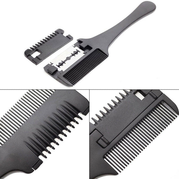 Professional Hairdressers Razor Comb Razor DIY Hair Cutting Thinning Trimmer - Lets Party