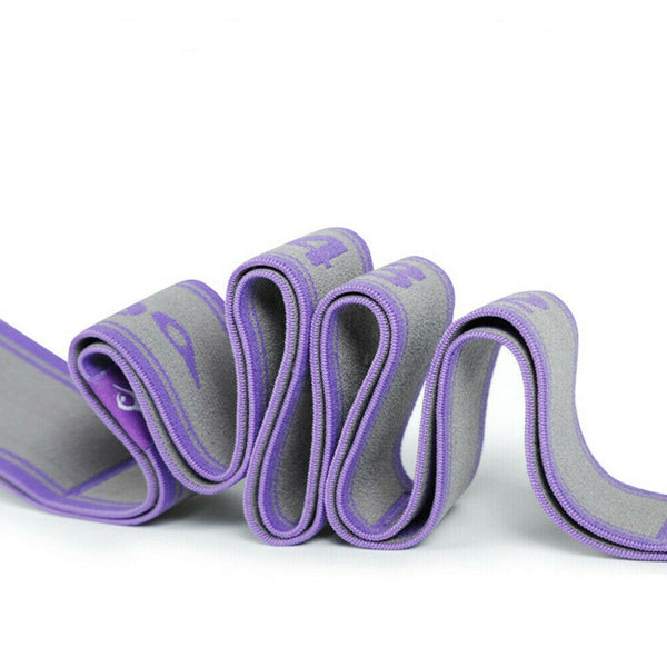 9 Segment Yoga Stretch Strap Training Belt Leg Body Fitness Exercise Gym Elastic - Lets Party