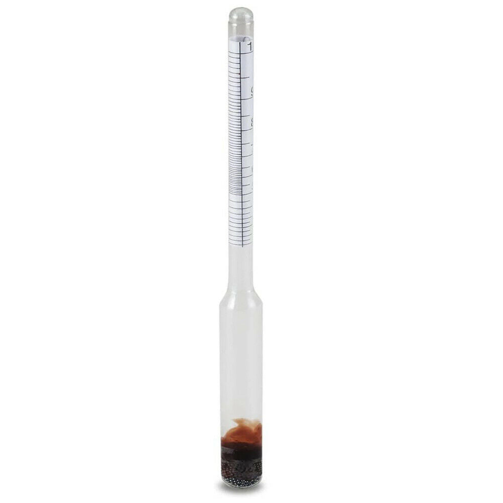 Alcohol Hydrometer Distilling 0100 Meter with Measuring Cup 100ml