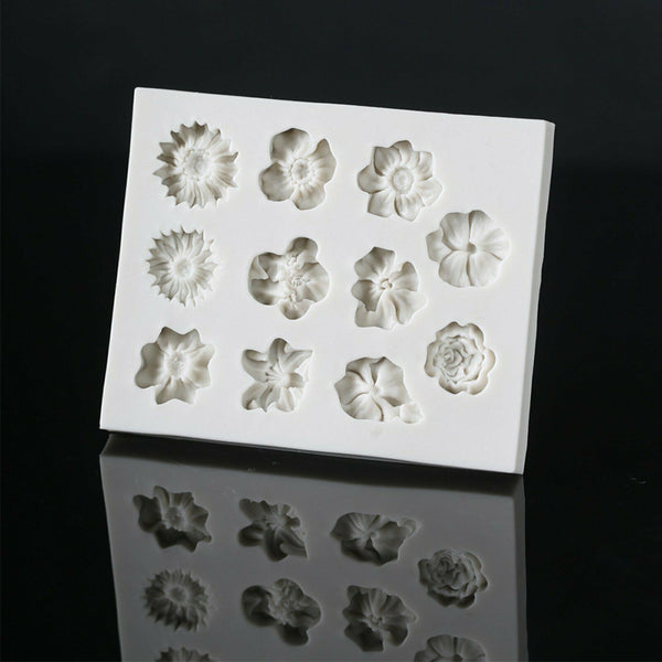3D Silicone Flower | Fondant Lace Flower | Sugarcraft Cake Decor | Baking Mold