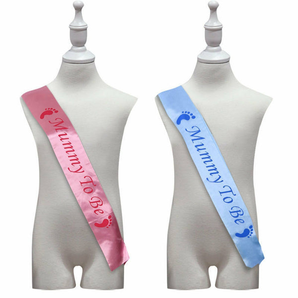 Baby Shower Sash Mum pregnant Boy Girl Sister Mummy Party Sashes Shoulder Strap