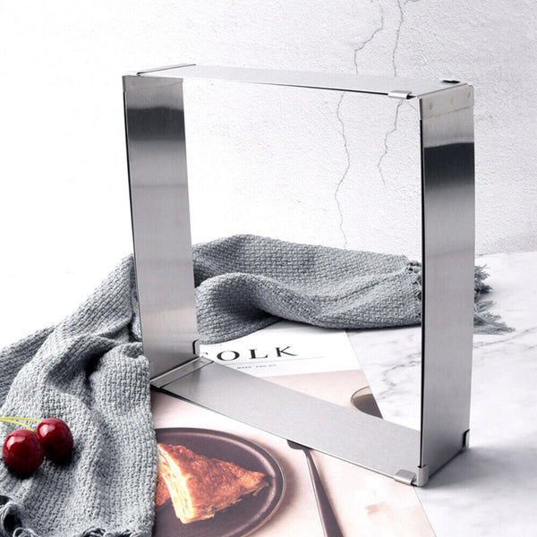 15-28cm Adjustable Mould Home Ring Stainless Steel Baking Square Form Cake Mold