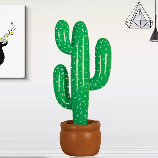 Cactus Decorations Party Mexican Cowboy Supplies Prop Inflatable Blow Up Western