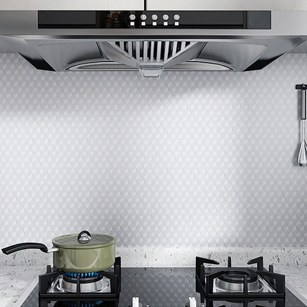 Rolls Oil Proof Foil Sticker Wallpaper Kitchen Wall Self Adhesive Waterproof