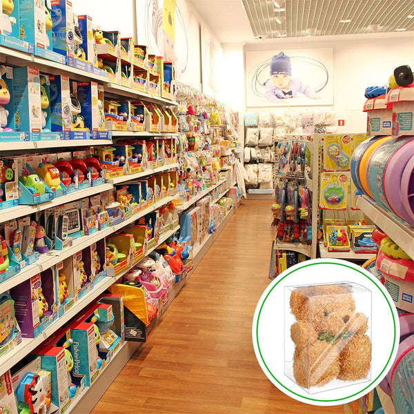 10PCS 4In Vinyl Protector Box Acid Free Plastic Seal Display Case Game Cover Box