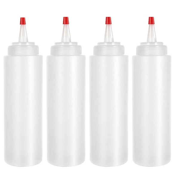 20pcs 120ML Sauce Bottles Measuring Squeeze Crafts Bottle Condiment Dispenser AU