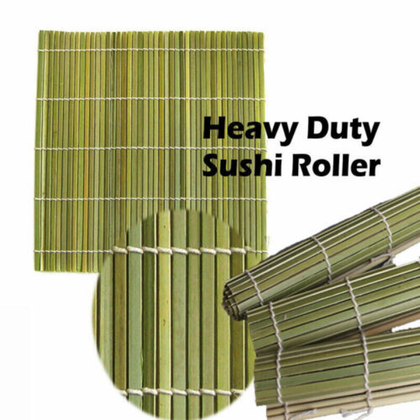 Heavy Duty Bamboo Sushi Mat Rice Roller Roll Maker Tool DIY Kit Mold Kitchen AU