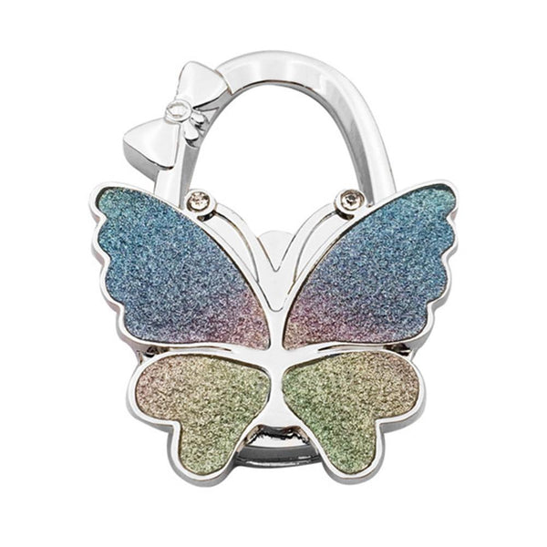 Floral Round Foldable Table Hook Bag Handbag Hanger Holder Tote Purse Metal AU