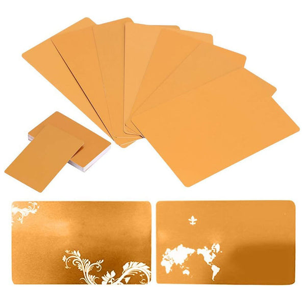 Metal Marking Blank Business ID Cards Name Cards Aluminum Alloy