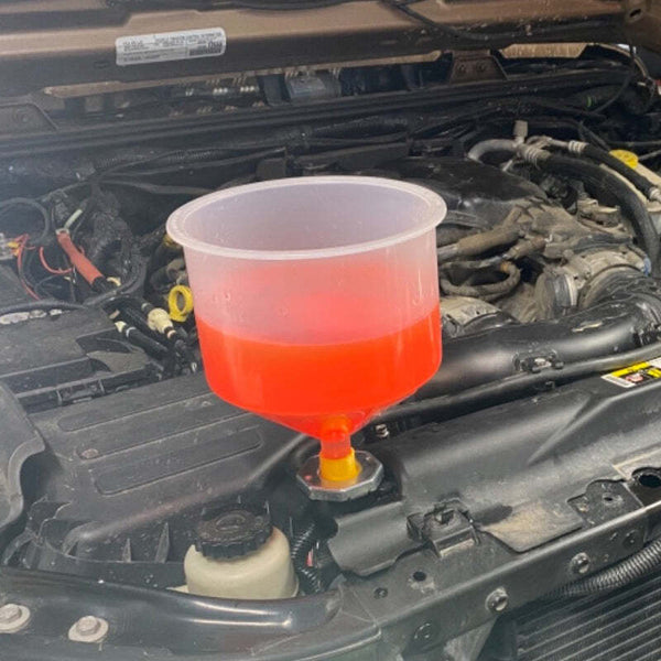 19Pc Spill Proof Radiator Coolant Refilling Funnel Kit Car W/t Universal Adaptor