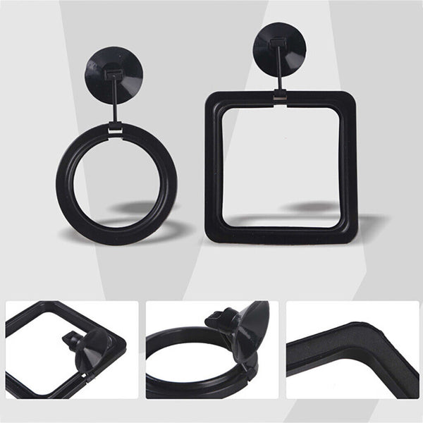 2PCS Fish Feeding Ring Aquarium Tank Station Floating Food Feeder Square/Circle