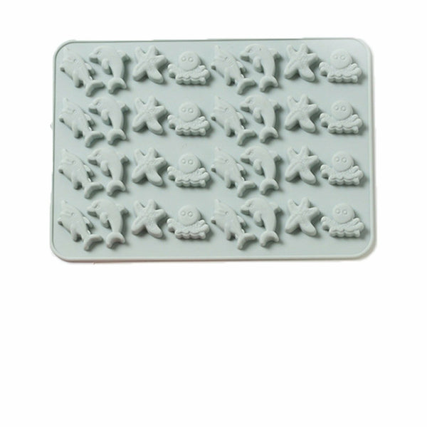 Silicone Gummy Chocolate Mold Animal Dolphin Jelly Cake Candy Mould Decoration A