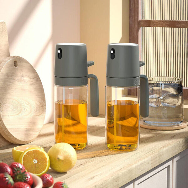 250ml Oil Sprayer Olive Bottle for Cooking Dispenser Food-Grade Glass Bottles