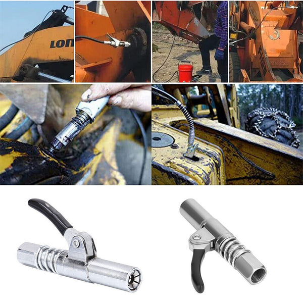 Grease Coupler Quick Release Grease Gun Coupler 30cm Hose NPTI/8 10000PSI AU
