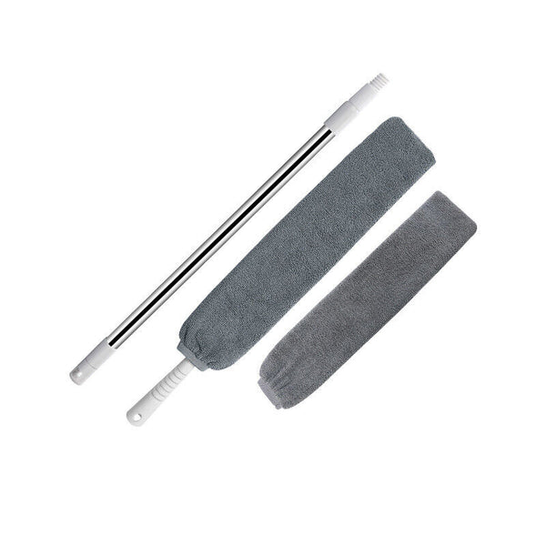 Retractable Gap Dust Cleaning Artifact Long Handle Duster with Microfibre Cloth
