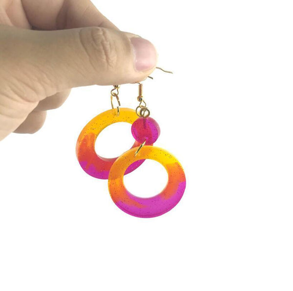 Earrings Epoxy Resin Mold Ear Studs Dangle Casting Silicone Mould DIY Craft Tool