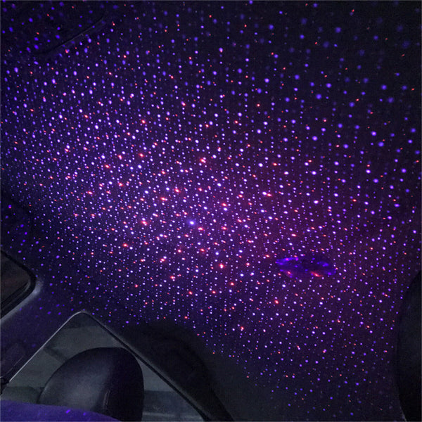 Car USB Star Ceiling Light Sky Projection Lamp Romantic Atmosphere Night Lights