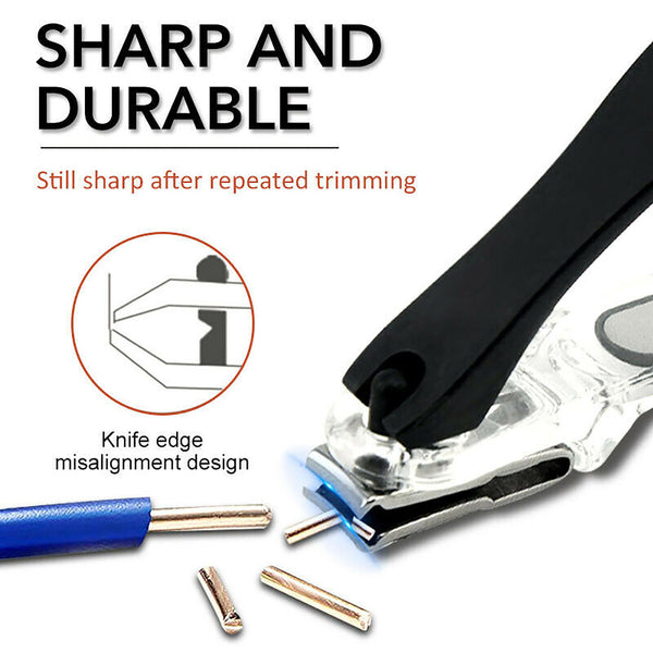 2in1 Grip 360 Rotary Finger Toe Clipper Nail Clippers Clipper Trimmer Cutter AU