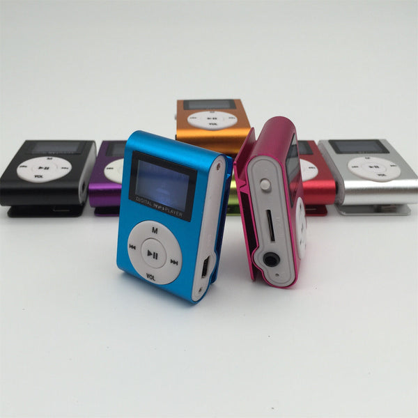 MP3 Player With Clip-on Mini Portable LCD Screen Support Micro SD TF Card Stereo