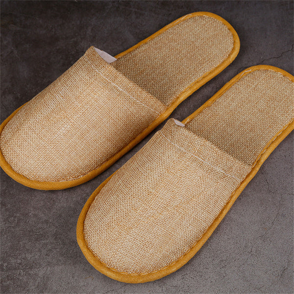 20/40/100Pairs Disposable Slippers Hotel Home Guest Closed Shoes Linen Shoes AUS