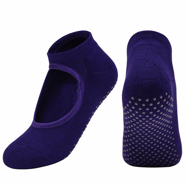 Yoga Socks Non Slip Pilates Massage Ballet Socks with Grip Exercise Cotton Gym