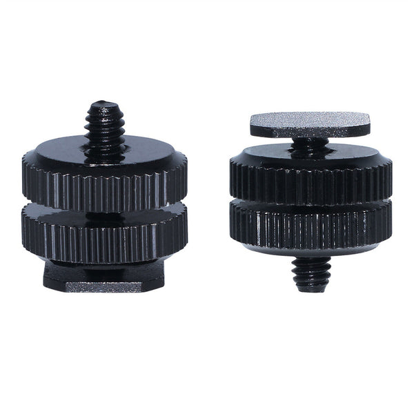 SmallRig DSLR Camera Cold Shoe Adapter - 2PCS Shoe Mount Adapter with 1/4 Screws