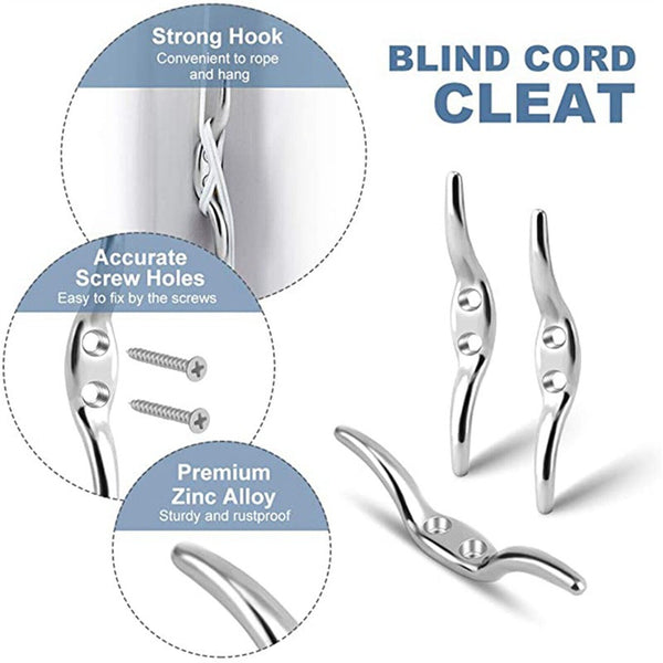 UP 12Sets Blinds Cord Cleat Safety Winders with Screws for Roman Curtains Ropes
